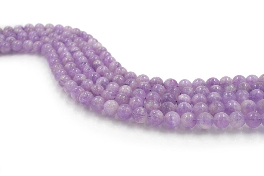 Ametista lavanda fili round 12mm