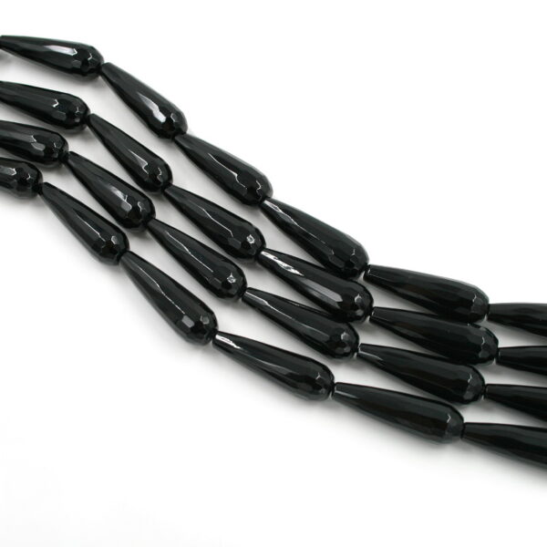Onice fili drop sfaccettati 30x10mm