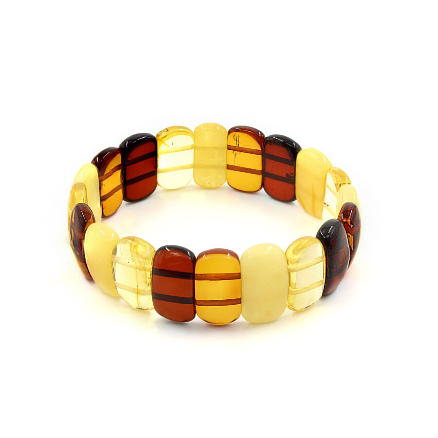 Ambra Baltica bracciali elastici barretta multicolor
