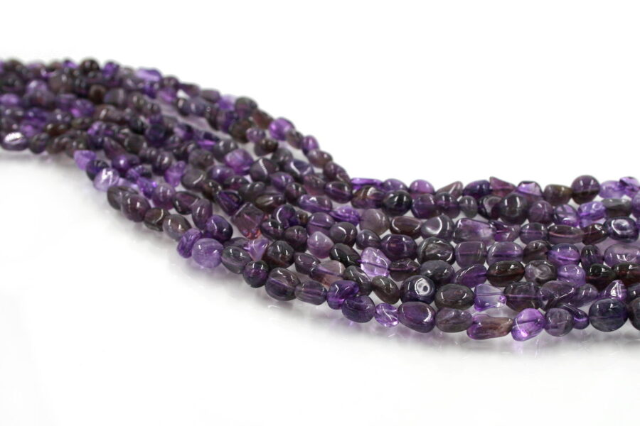 Ametista fili sassi 9x6mm - immagine 2