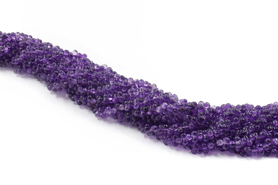 Ametista fili cupolini 6x3mm - immagine 2
