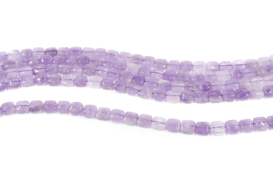 Ametista lavanda fili quadrati 12mm