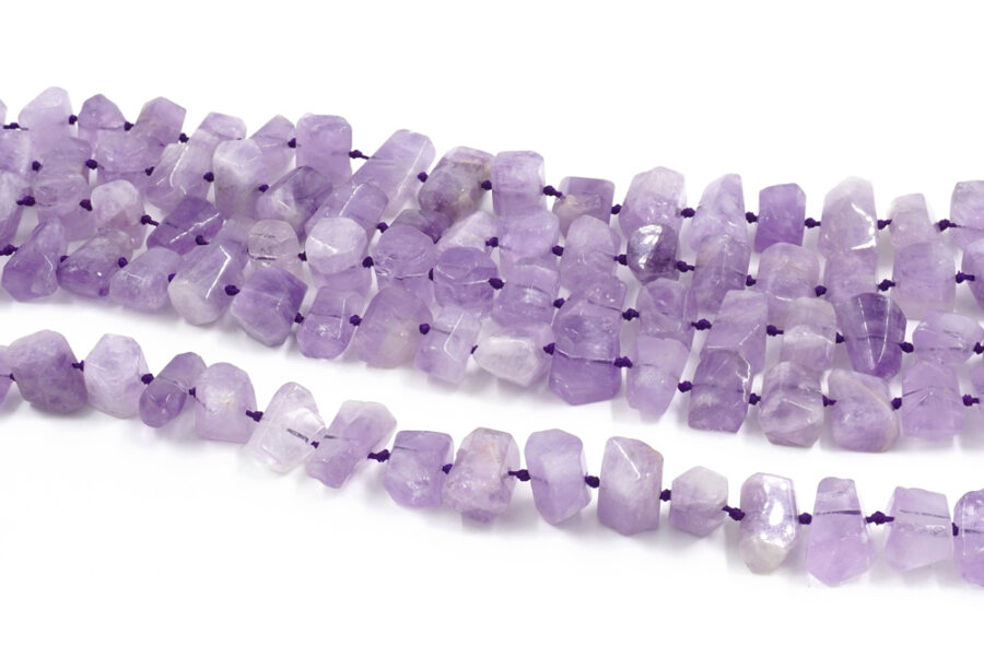 Ametista lavanda fili cupolini ~14x10mm