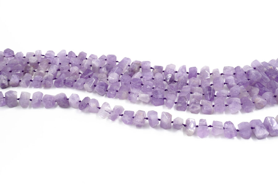 Ametista lavanda fili cupolini ~14x10mm - immagine 2