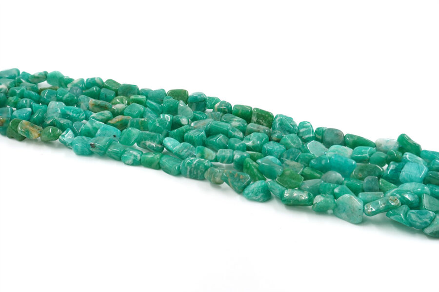 Amazzonite fili sassi 9x6mm - immagine 2