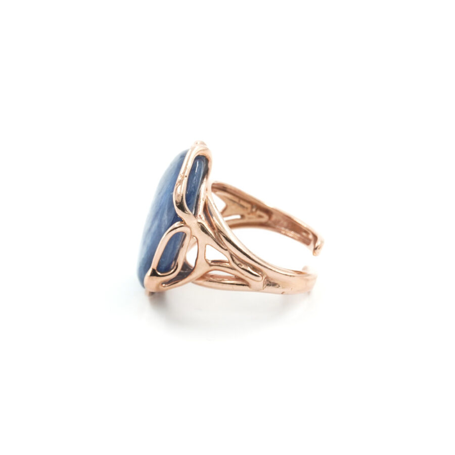 Anello in Argento 925‰ con spola di cianite – Rosato - immagine 2