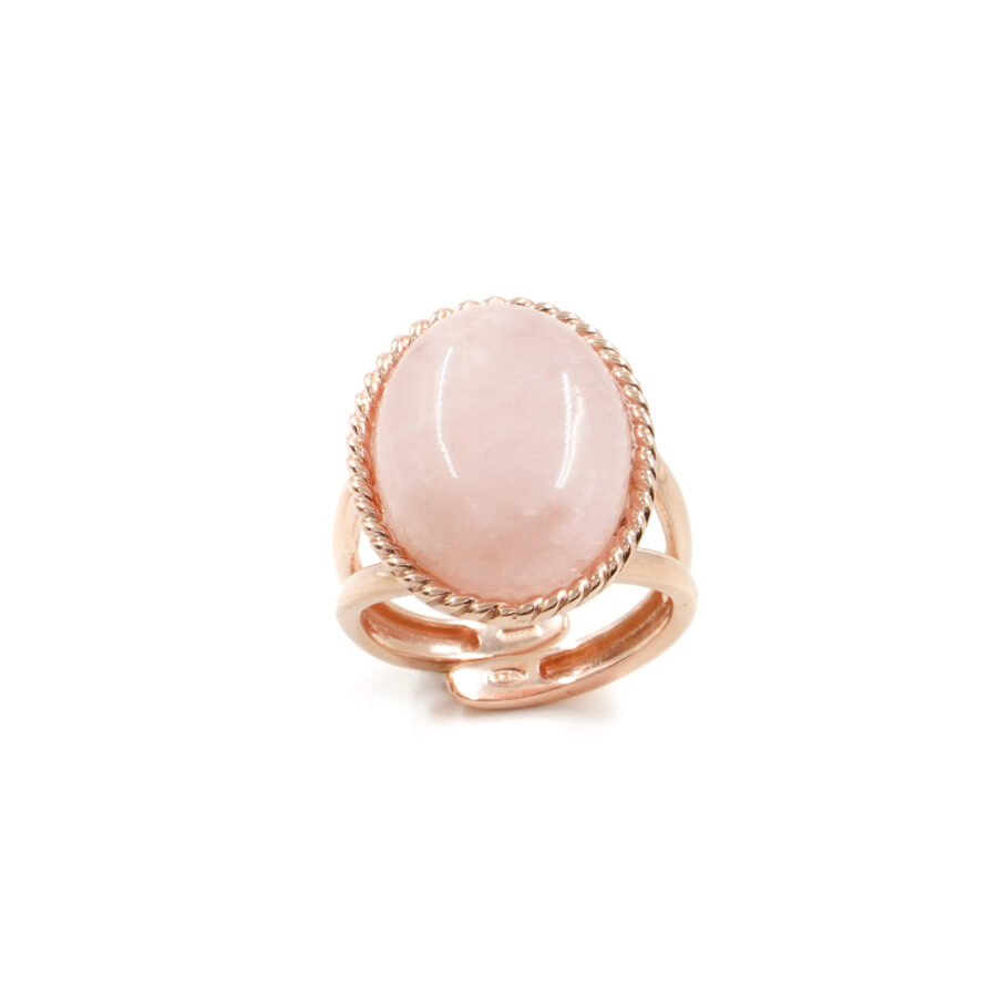 Anello in argento 925 con morganite – Rosato - immagine 2
