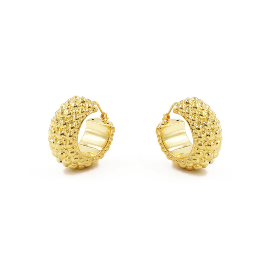 Orecchini in argento 925 a baionetta 30mm – Argentato
