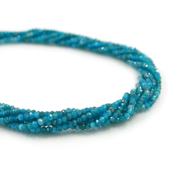 Apatite fili rondelle sfaccettate 3x2mm