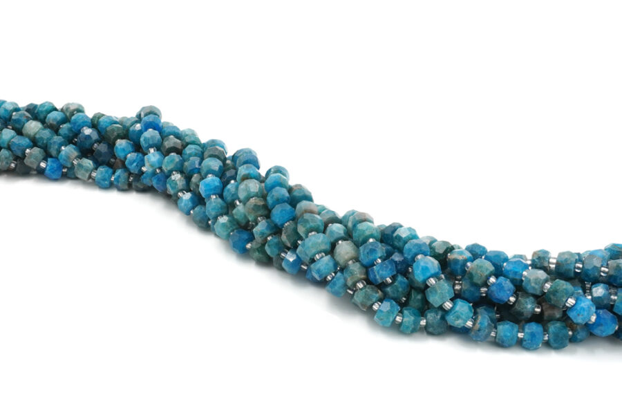 Apatite fili rondelle sfaccettate 8x6mm