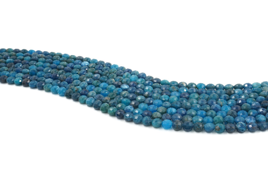 Apatite fili monete sfaccettate 8mm - immagine 2