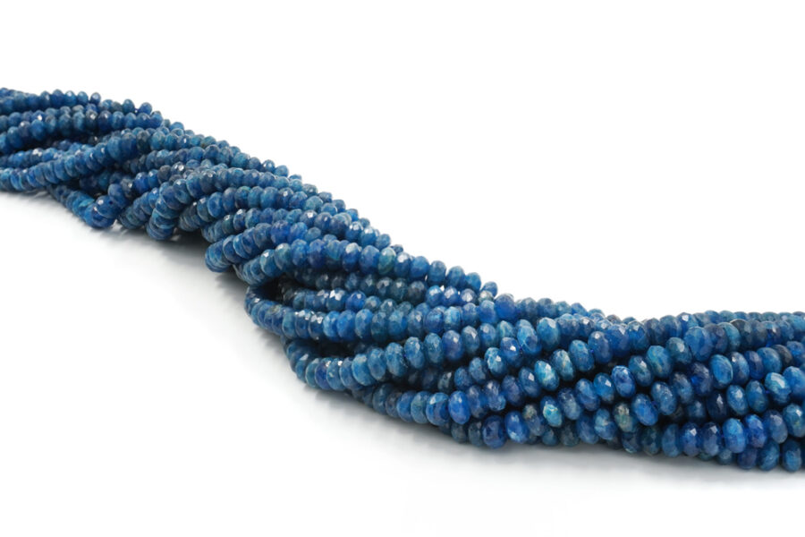 Apatite fili rondelle sfaccettate 7x4mm