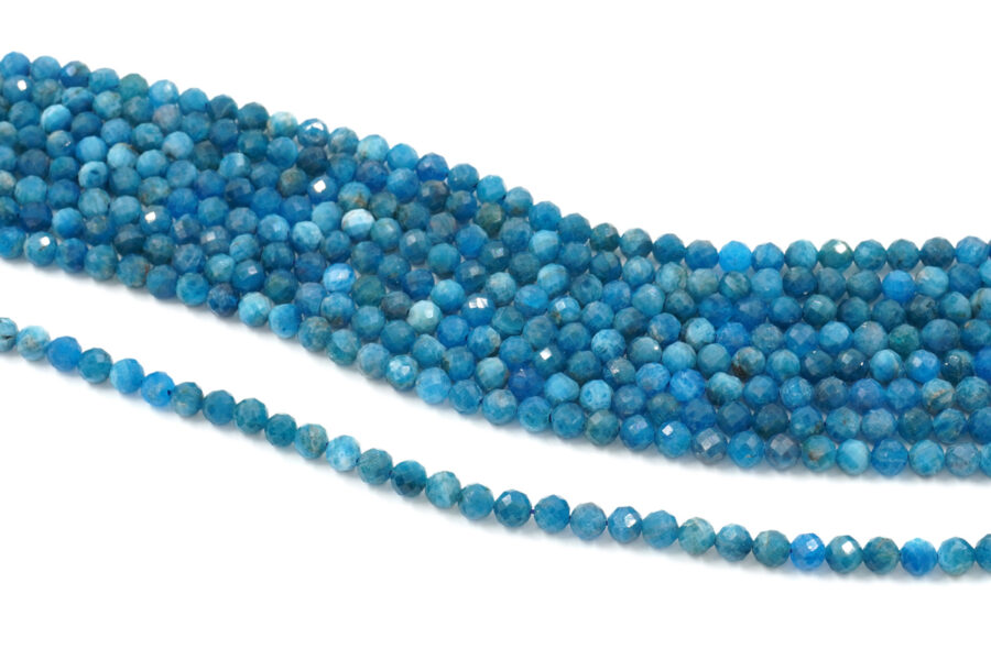Apatite fili round sfaccettati 6mm