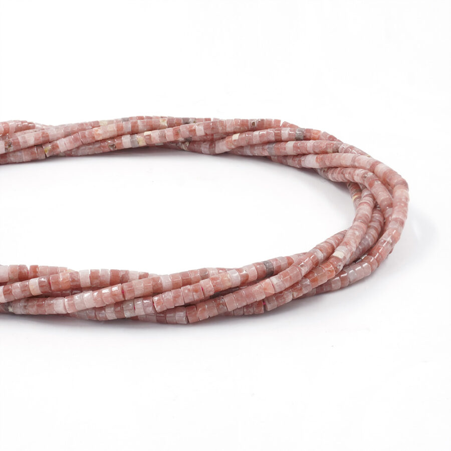 Avventurina Rosa fili rondelle 4x2mm