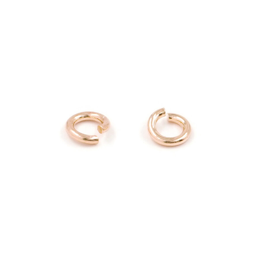Argento 925‰ anelli aperti 8mm filo 1,00 [Buste da 25pz] – Rosato