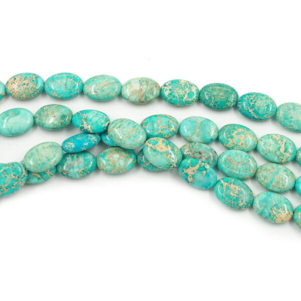 Blu Imperial Jasper fili ovali 18x13mm