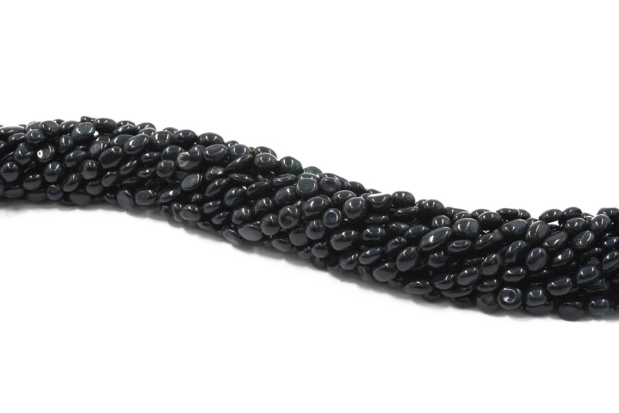 Occhio di tigre blu fili sassi 8x6mm - immagine 2
