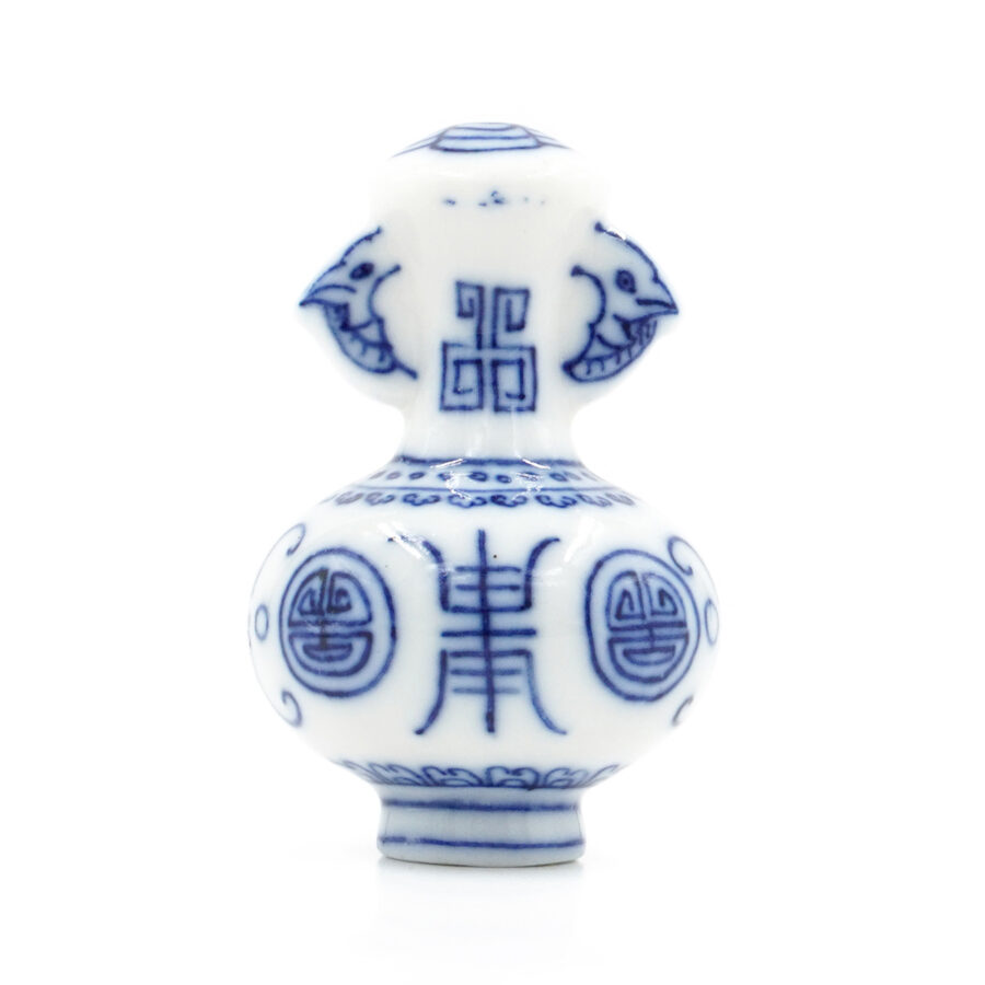 Elemento in ceramica dipinto a mano forma vaso 50x30mm – Foro Passante