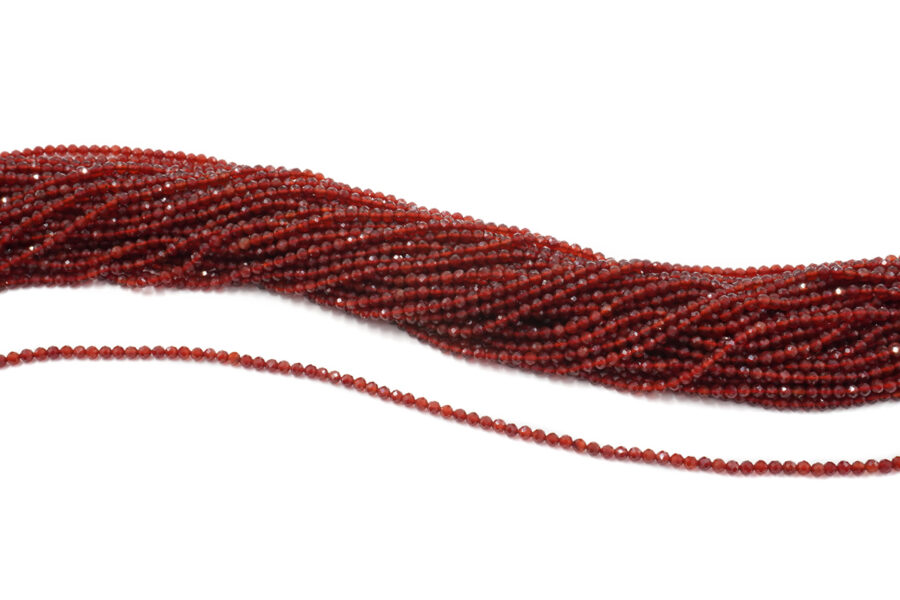 Agata Rossa fili tondi sfaccettati 4mm a 20mm - immagine 3