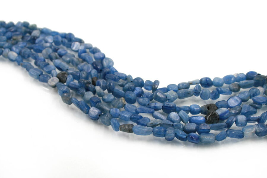 Cianite fili sassi 9x6mm superficie opaca - Qualità AA - immagine 2
