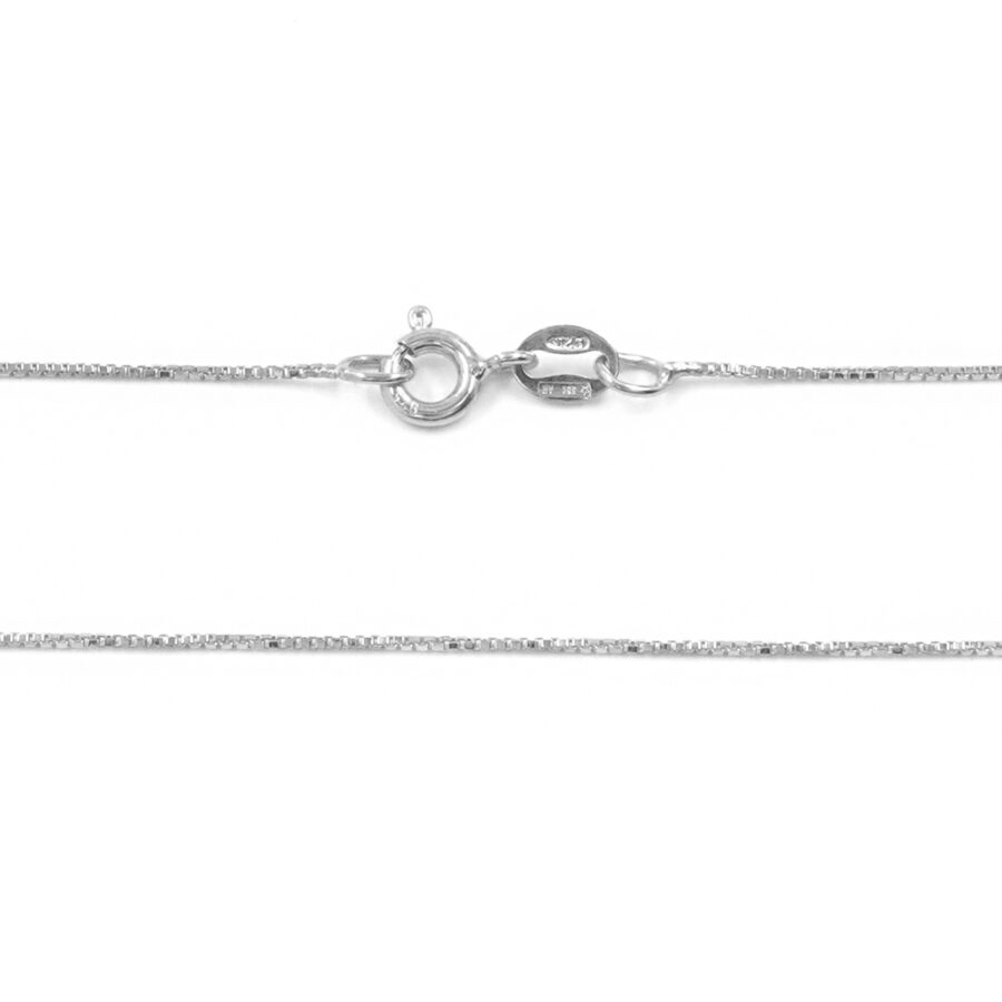 Collana Veneziana in argento 925 con bollatina –  1,15gr –  40cm – Rodiato - immagine 2