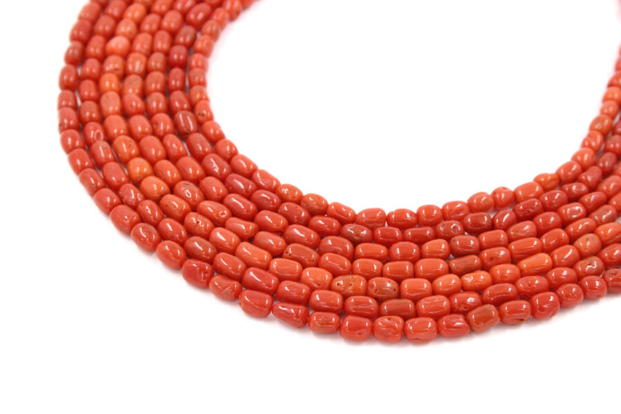 Corallo Mediterraneo fili sassi ~5x4mm