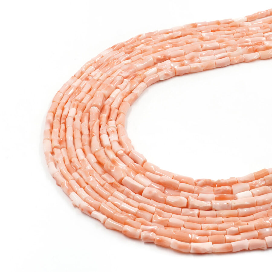 Corallo rosa fili cilindri – Varie Misure