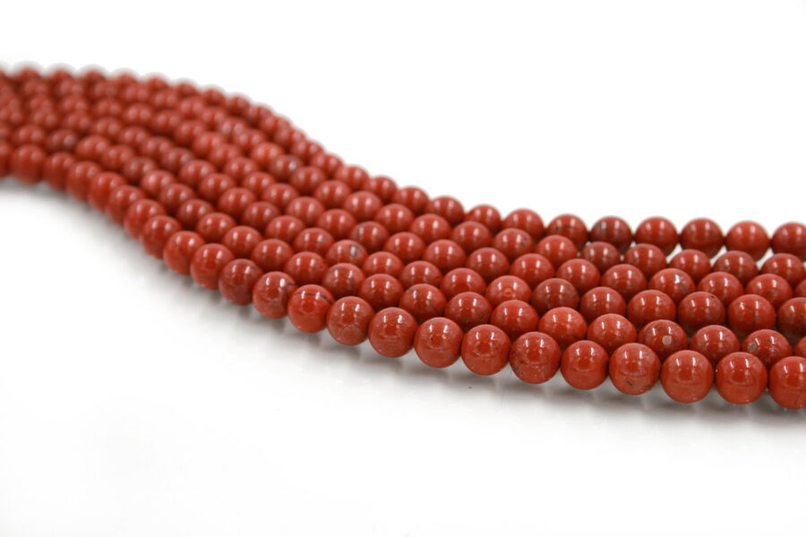 Diaspro Rosso fili tondi 6mm a 10mm