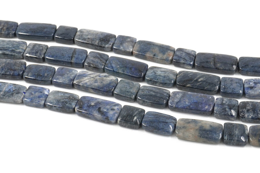 Dumortierite fili rettangoli 25x13mm e 18x13mm e quadrati 13mm