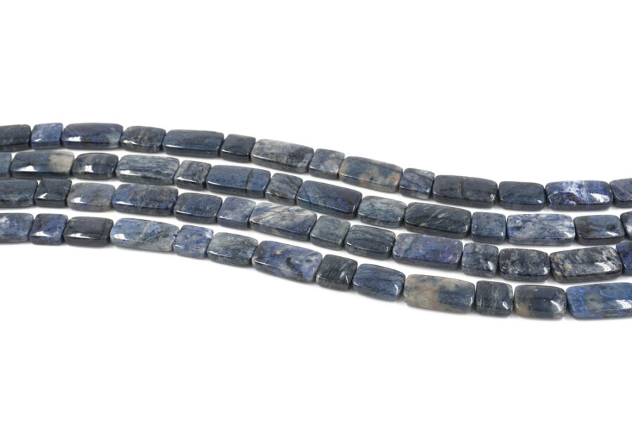 Dumortierite fili rettangoli 25x13mm e 18x13mm e quadrati 13mm - immagine 2