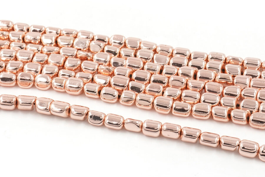 Ematite fili sassi 8x6mm – Colore Rosa Fluo
