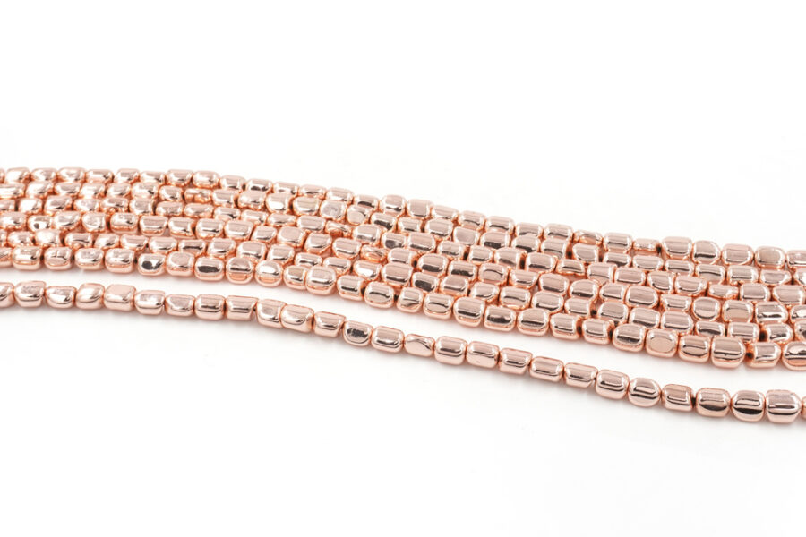 Ematite fili sassi 8x6mm – Colore Rosa Fluo - immagine 2