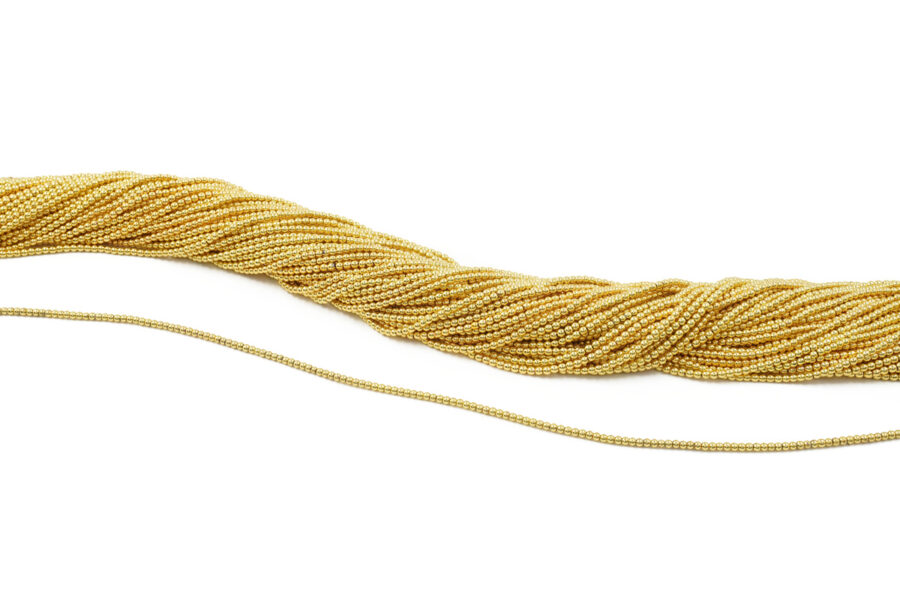 Ematite fili tondi 2mm – Dorato - immagine 2