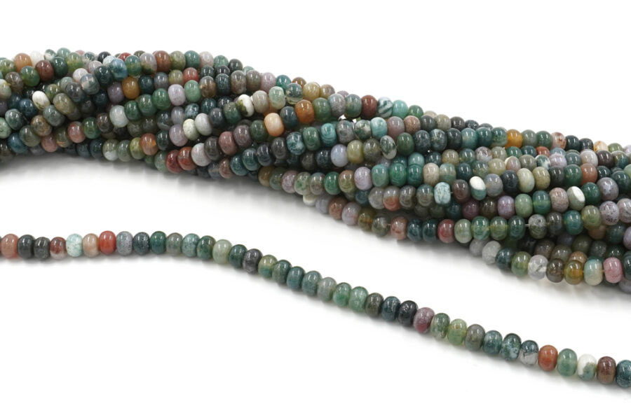 Agata Indiana fili rondelle 6x4mm - Fancy Jasper