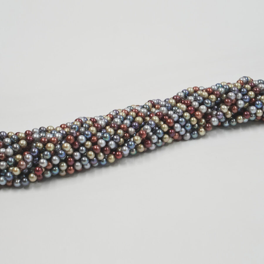 Perle d'acqua Dolce fili round 4½-5mm – Multicolor