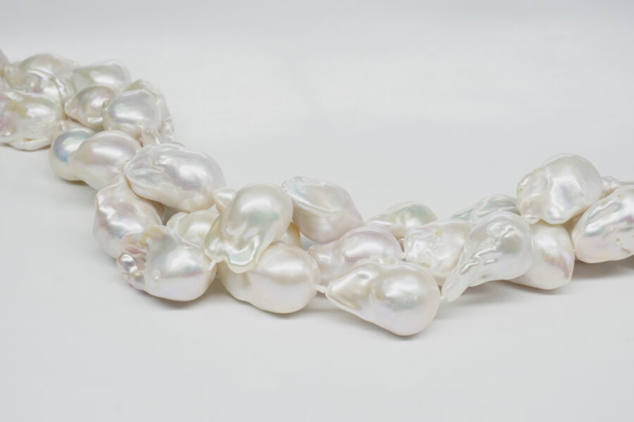 Perle d'Acqua Dolce fili barocco con nucleo 15-18mm - peso 100/110gr
