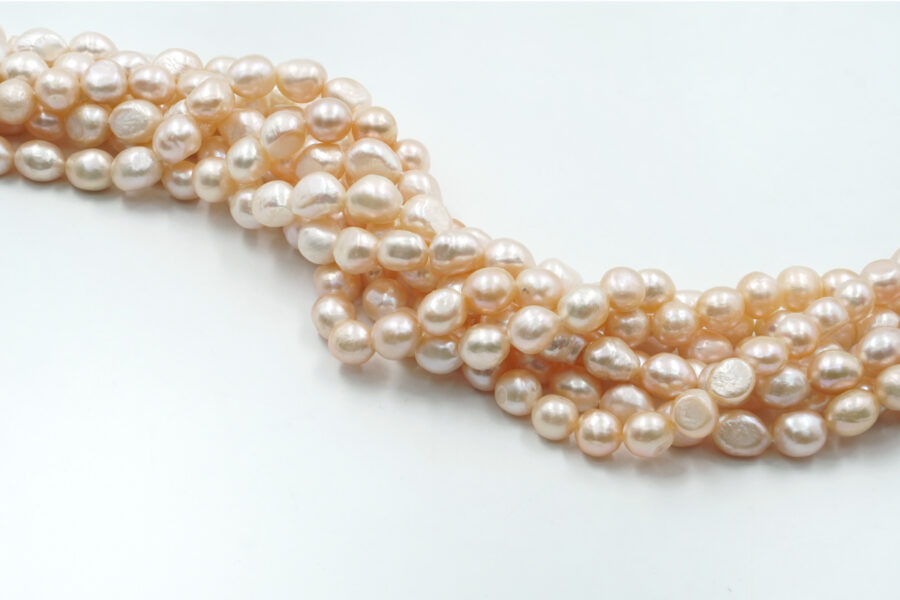 Perle d’Acqua Dolce fili barocco 10-11mm – Colore Naturale - immagine 2