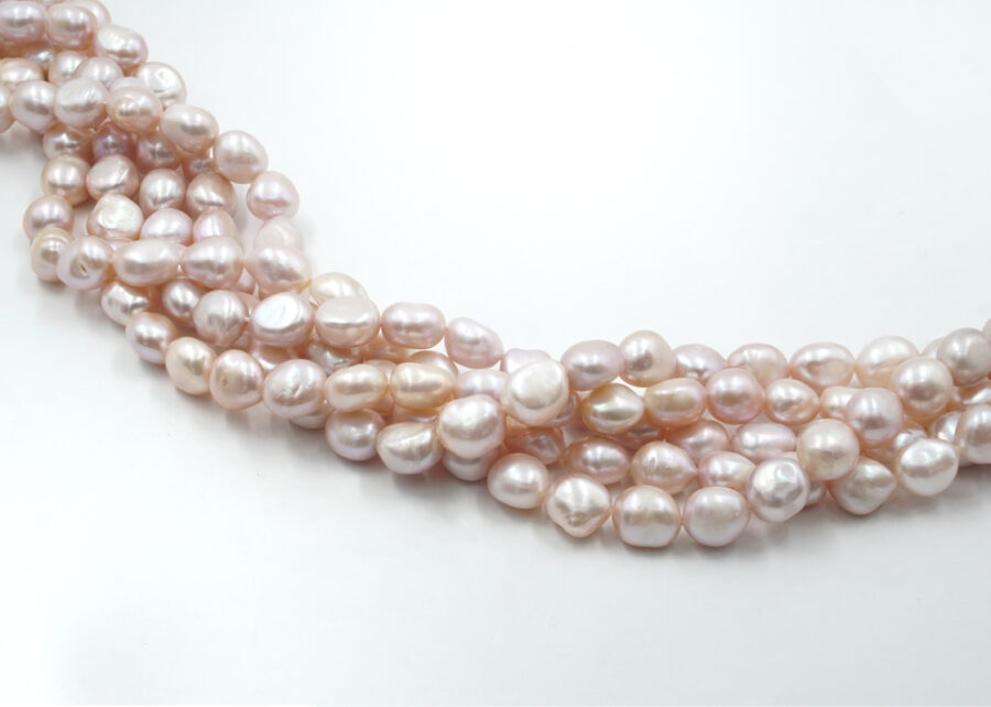 Perle d’Acqua Dolce fili barocco 10-11mm – Colore Naturale - immagine 3