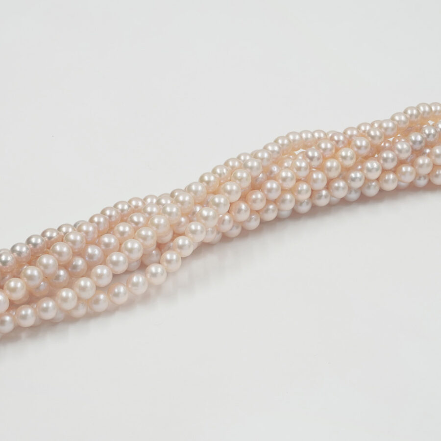 Perle d'acqua Dolce fili round 6-6½mm – Color Naturale