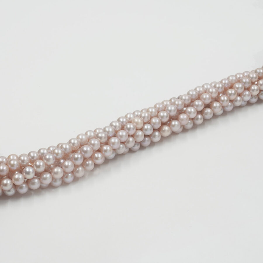 Perle d'acqua Dolce fili round 6-6½mm – Color Naturale - immagine 3