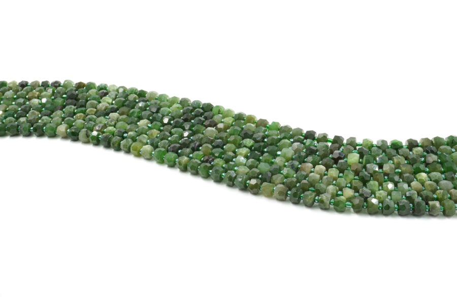 Giada Canadese fili rondelle sfaccettate 8x5mm - immagine 2
