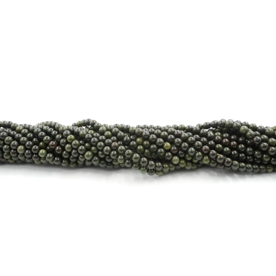 Diaspro Green Forest fili round 6mm - Scuro