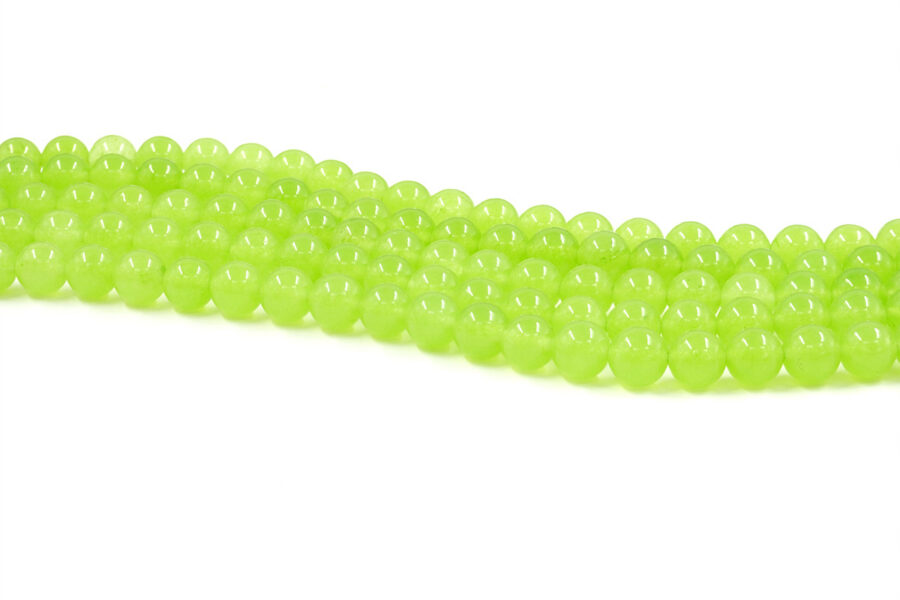 Giada verde trifoglio tinta fili tondi 6mm a 12mm