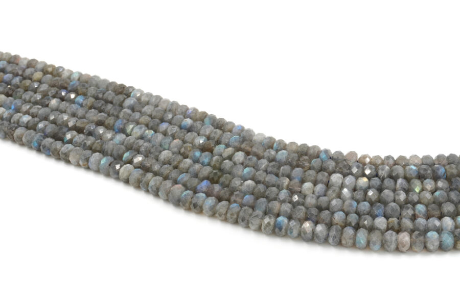 Labradorite fili rondelle sfaccettate 7x4mm – Qualità A - immagine 2