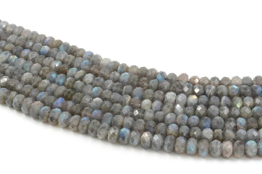 Labradorite fili rondelle sfaccettate 7x4mm – Qualità A