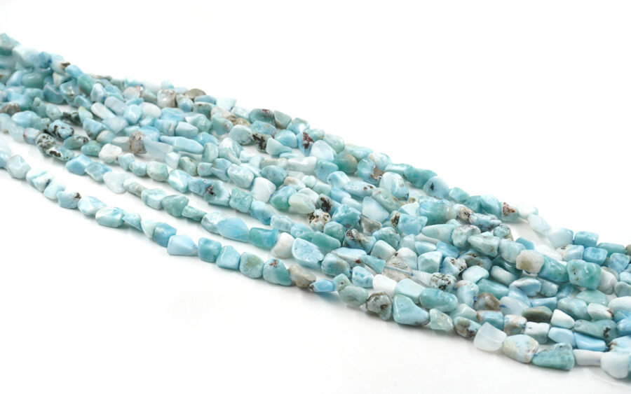 Larimar fili sassi 8x6mm