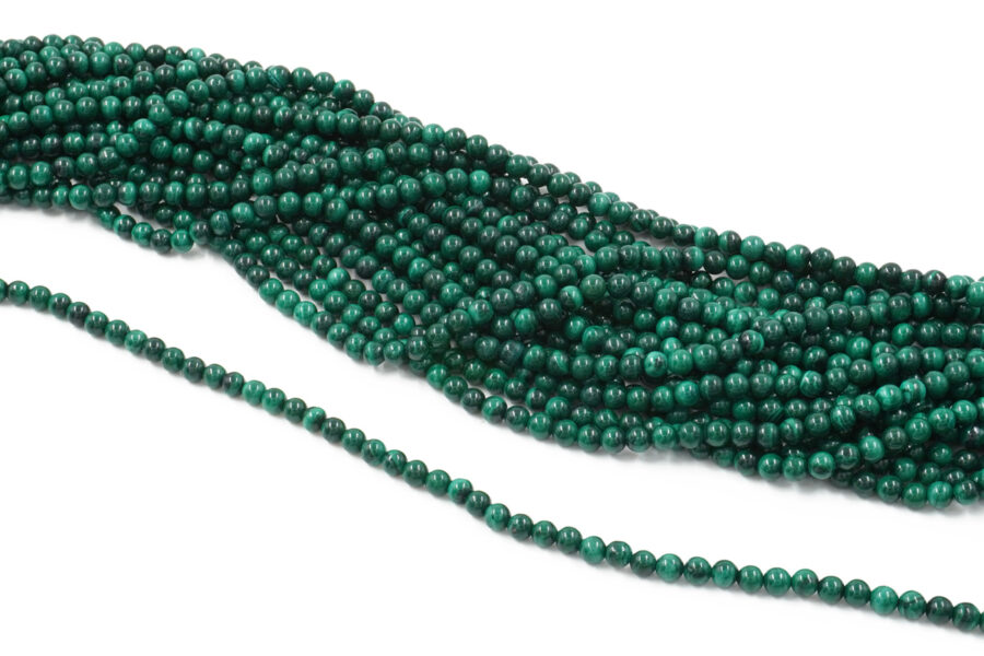 Malachite fili round 4mm – Qualità AA
