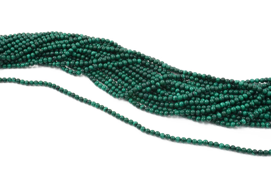 Malachite fili round 4mm – Qualità AA - immagine 2