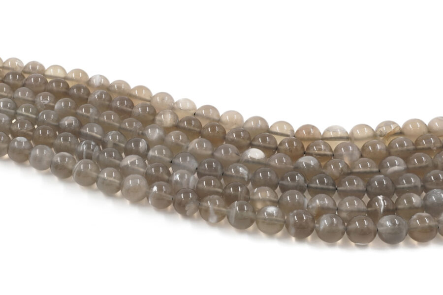Moonstone Grigia fili round 10mm
