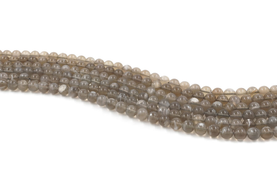 Moonstone Grigia fili round 10mm - immagine 2